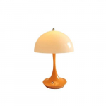 V&auml;ike &Ouml;&ouml;lamp Laualamp, &Ouml;&ouml;kapp, Kaasaegne LED Seene Lamp, Oranžinė