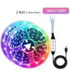ROUTSHEL RGB nutikas LED riba valgus Eid Mubarak., 30M/100FT