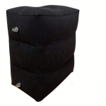 PVC pouf, Juoda