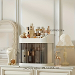 Avardite Sahtl-Stiilis Kosmeetikakorraldaja - Kerge Plastik, T&auml;iuslik Vannitoa ja Magamistoa Tualetilaua Hoidmiseks. , &Scaron;viesiai pilka