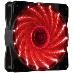 12CM RGB LED PWM Valgustuse Jahutusventilaator 12V Arvutikorpuse Jahedusventilaator , 15 raudonų lempučių