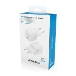 CARGADOR AISENS GAN 35W 1XUSB-C PD3.0 QC4.0 VALGE