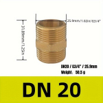 2tk messing&uuml;hendused v&auml;liskeere sirge keere 2.54cm, DN50,8-7,62/10,16cm 2vnt