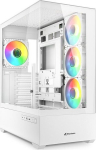 Korpus ATX korpus - SHARKOON - AK6 RGB - Karastatud klaas - 4 PWM LED ventilaatorit - USB-C