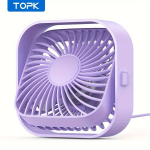 Lauaventilaator USB, Violetinė