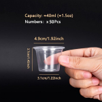 &uuml;hekordsed tassid, 50 tk, 40 ml (1,5 uncijos)