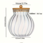 klaasist purk, 1600 ml