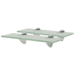 vidaXL seinariiulid 2 tk klaasist 30 x 10 cm 8 mm