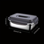 roostevabast terasest anum, 304 Crisper Box (su rankena) 2800ml