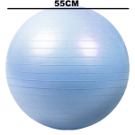 Muud fitnesstooted, eriti paks joogapalli harjutuspall, tasakaalu, stabiilsuse, raseduse ja f&uuml;sioteraapia jaoks, taevasinine - 55 cm