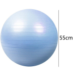 Muud fitness tooted, jooga fitness pall, tasakaalupallitool jooga pilatese tasakaalutreeningu jaoks, taevasinine-55 cm