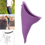 Biotualettruumid, naiste urineerimisseade &ndash; kaasaskantav korduvkasutatav silikoonlehter, mis v&otilde;imaldab naistel pissile t&otilde;usta, ideaalne telkimiseks, lilla