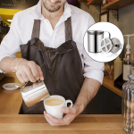 toiduauruti, multikeetja, roostevabast terasest piimavahustaja &ndash; 400 ml topeltv&otilde;rguga segisti kohvi, latte, kuuma &scaron;okolaadi jaoks,