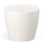 Plastikpott valge 25x22 cm klassikaline sile Magnoolia