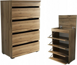 Jalatsiriiul Fluxar SC-1027 98.5x60x36cm wotan tammepuidust