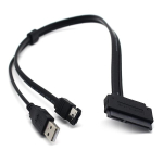 2,5-tolline draiv SATA 22 Pin to eSATA Data USB toitega kaabliadapter SSD jaoks optimeerimiseks, UA tugi