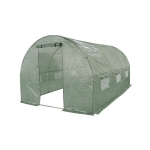 Armeeritud kilega kasvuhoone, 10 m2, 2,5x4 m, roheline