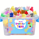 36tk Mochi Squishy M&auml;nguasjad, Kawaii Loomad Peom&auml;nguasjad Klassiruumi Auhinnad Lihav&otilde;tte T&auml;ited.