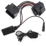Bluetooth 5.0 AUX 12kontaktiline heliadapter mikrofoniga 59,1 tolline kaabel sobib Opel CD30 CDC40 CD70 jaoks