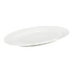 Ambition ovaalne taldrik Aura White, 30,5x21,5 cm