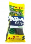 Gillette Blue3 Tundlikule Nahale &Uuml;hekordsed Pardlid, 5 T&uuml;kki