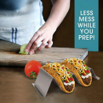 Grillid, Taco serveerimisalused (4 tk) &ndash; k&auml;epidemetega roostevabast terasest restid, ahjus ja n&otilde;udepesumasinas pestav