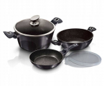 BerlingerHaus Metallic Line CARBON PRO pottide ja pannide komplekt, 6-osaline
