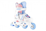 Laste rulluisud Nils Fun NJ1190 3-in-1, suurus XS 26&ndash;29, valged