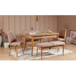 5-osaline s&ouml;&ouml;gitoa komplekt Kalune Design Vina, pruun/roosa
