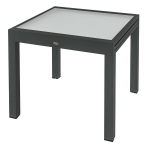 Outsunny Table Extensible de Jardin Grande Taille M&otilde;&otilde;tmed: 160L x 80W x 75H cm Alumiinium Tumehall Karastatud klaasplaat L&auml;bipaistev, Skaidrus