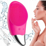 Silikoonist, laetav n&auml;opuhastushari, masseerija