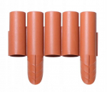 Plastikust piirdeaed PALISADA TERAKOTA 2,35m