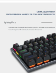 K620 Mini Lit RGB Game mehaaniline klaviatuur DIY kohandatud - stiil B valge must, sinine l&uuml;liti