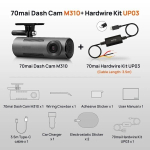 Videokaamera 70MS videosalvesti M310 1296P &ouml;&ouml;sel 24H parkimisprogrammi h&auml;&auml;lehaldus - M310 N HW Kit UP03, 32G SD -kaart