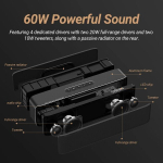S8 Pro Hi -res 60W Bluetooth -k&otilde;larit - must