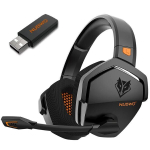 NUKW -Double Wireless Games k&otilde;rvaklapid - 2,4 GHz Bluetooth, mikrofon PS5, PS4, PC, Switch - Purple
