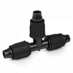 QJ kolmeharuline pistik Bradas, 16 mm, must