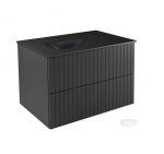 Seinale kinnitatav vannitoakapp kraanikausiga Besco Akya Linea, 66 cm, hall