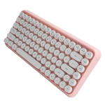 Ajazz Wireless klaviatuur Bluetooth 84 Keys Retro &uuml;mmargune Keycap Games Office 308ipink