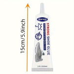 INTENTION Tugev Kingaliim - 60ml Veekindel, Mittetoksiline, L&otilde;hnatu, L&auml;bipaistev Liim Plastile & Tossudele., 60 ml
