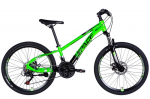 Laste jalgratas Mercury Alumiinium 24&Prime;, 130&ndash;160 cm, 21 k&auml;iku, Roheline