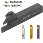 Mehaaniline V&auml;lispidine CNC Pesa T&ouml;&ouml;riistahoidja MGEHR1616-3/MGEHR2020-3, Kolme MGMN300 Karbiidteraga., MGEHR1616-3 +3vnt MGMN300