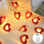 Puidust S&uuml;dame LED Tuled, 3 m / 9,84 pėdos