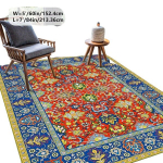 Elegantne Zulida vaip plastiktagusega, 5 * 7 pėdos / 152,4 * 213,36 cm
