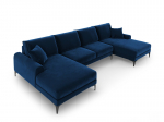 Pehme nurgadiivan Mazzini Sofas Madara 6S, sinine/must