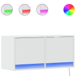 teleri seinakapp LED-tuledega，telerikapp，TV Kapp, valge, 80 x 31 x 38 cm CFE990181