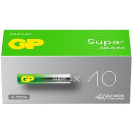 GP Super G-Tech AAA Leelispatareid LR03 24A, 40 tk