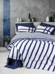 Puuvillane voodipesukomplekt Nifty Dark Blue, 200x220 cm, 4-osaline