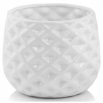 Lillepoti&uuml;mbris tahuline 16 x 13cm valge, Lillepoti&uuml;mbris tahuline 16 x 13cm valge