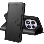 Coque jaoks Xiaomi Poco X7 5G - Must Portfell Magnetklapp Kaardiruum Phonillico&reg;